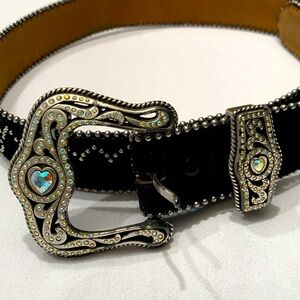 Brighton Black and Silver Decorative Belt